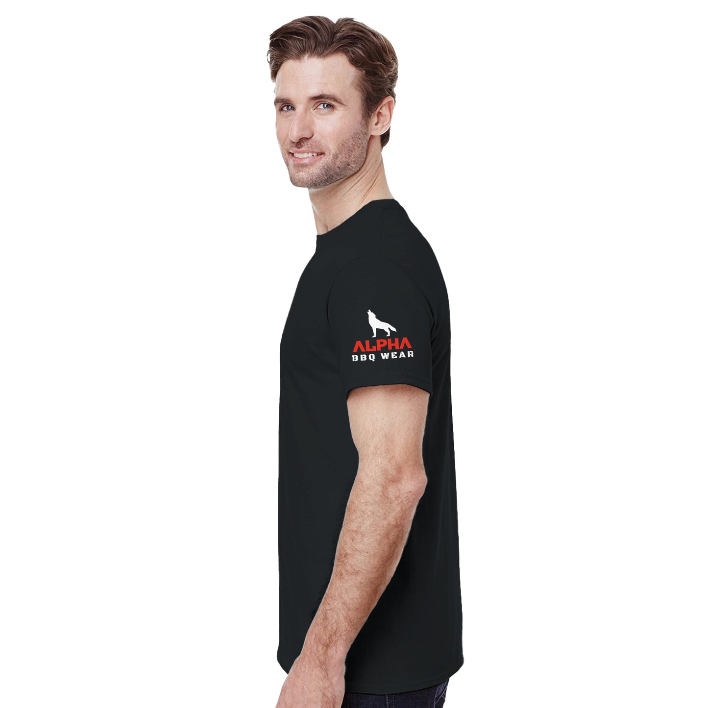BBQ MAN SUPER HERO T SHIRT Heavyweight Unisex Crewneck T-shirt Alpha BBQ wear BBQ -apparel- BBQ tshirt -BBQ tee