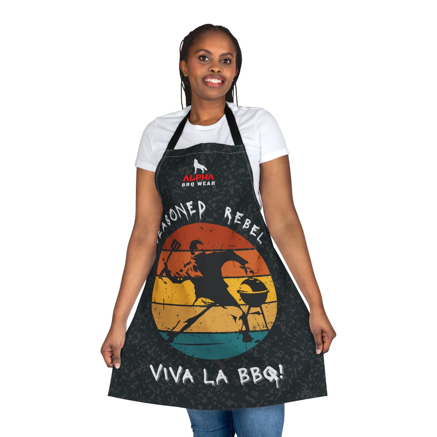 Seasoned Rebel BBQ Apron – Viva La BBQ! - Fun Cooking Gift for Grilling Enthusiasts, Perfect for Summer Cookouts or Father's Day