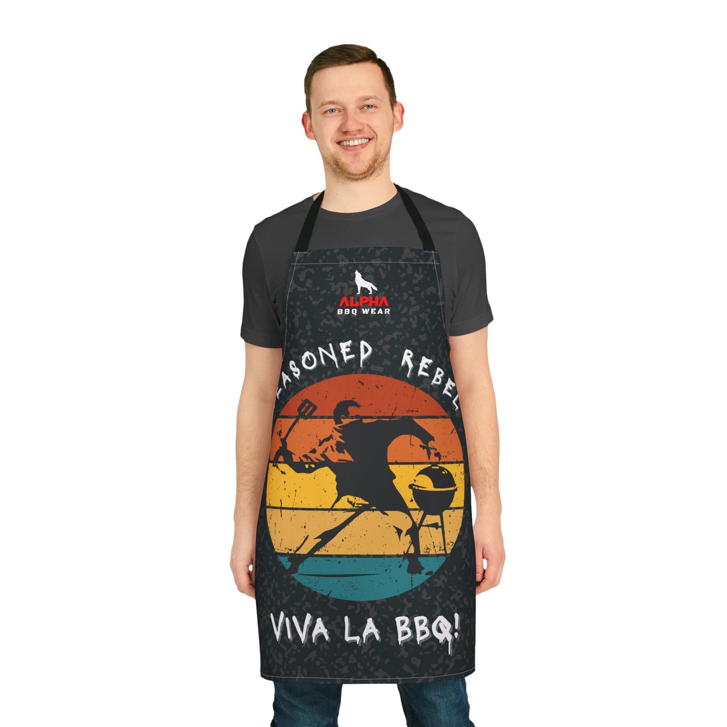 Seasoned Rebel BBQ Apron – Viva La BBQ! - Fun Cooking Gift for Grilling Enthusiasts, Perfect for Summer Cookouts or Father's Day