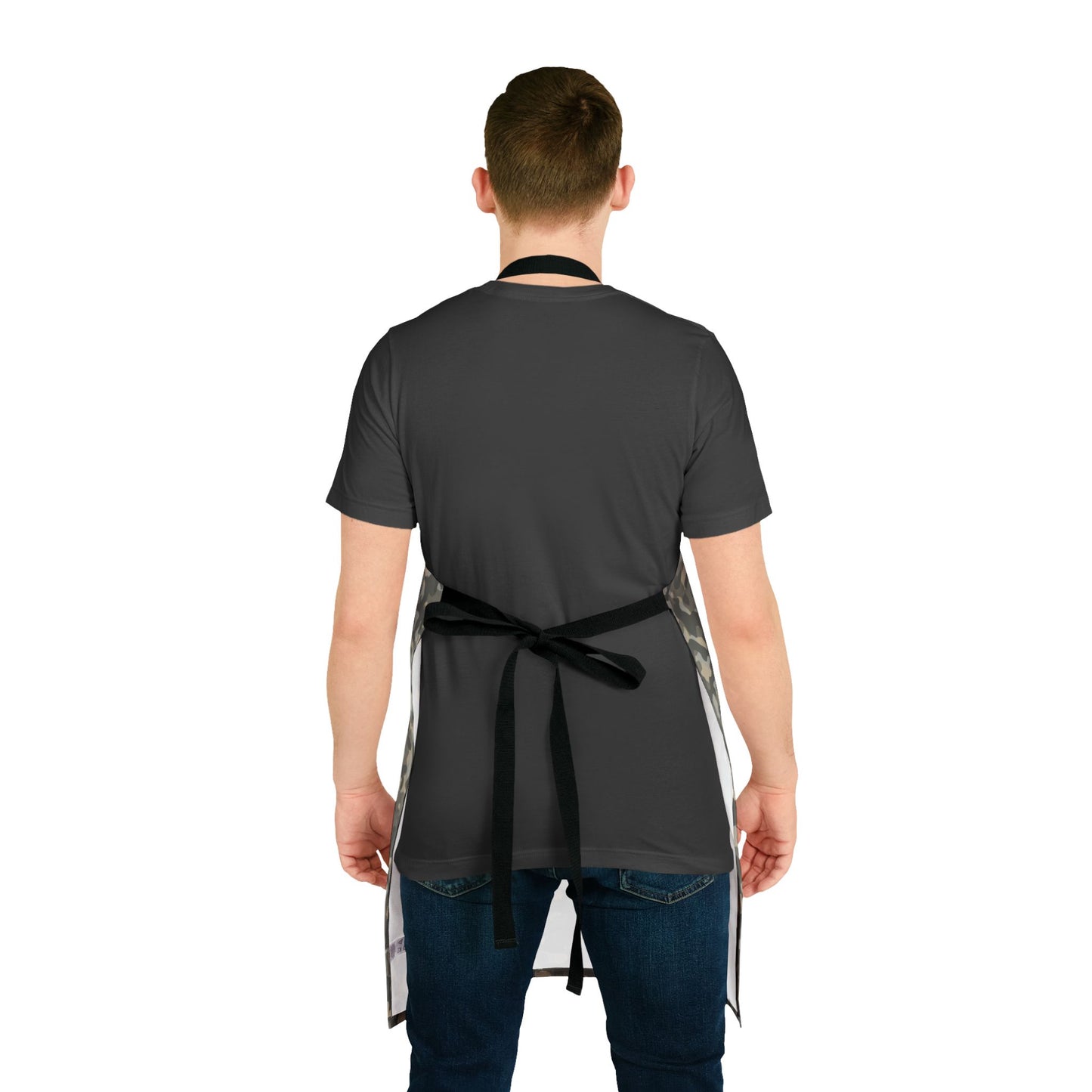 Flame Force Camo APRON – “No Meat Left Behind”, Perfect Gift for BBQ Parties, Father's Day, and Chefs