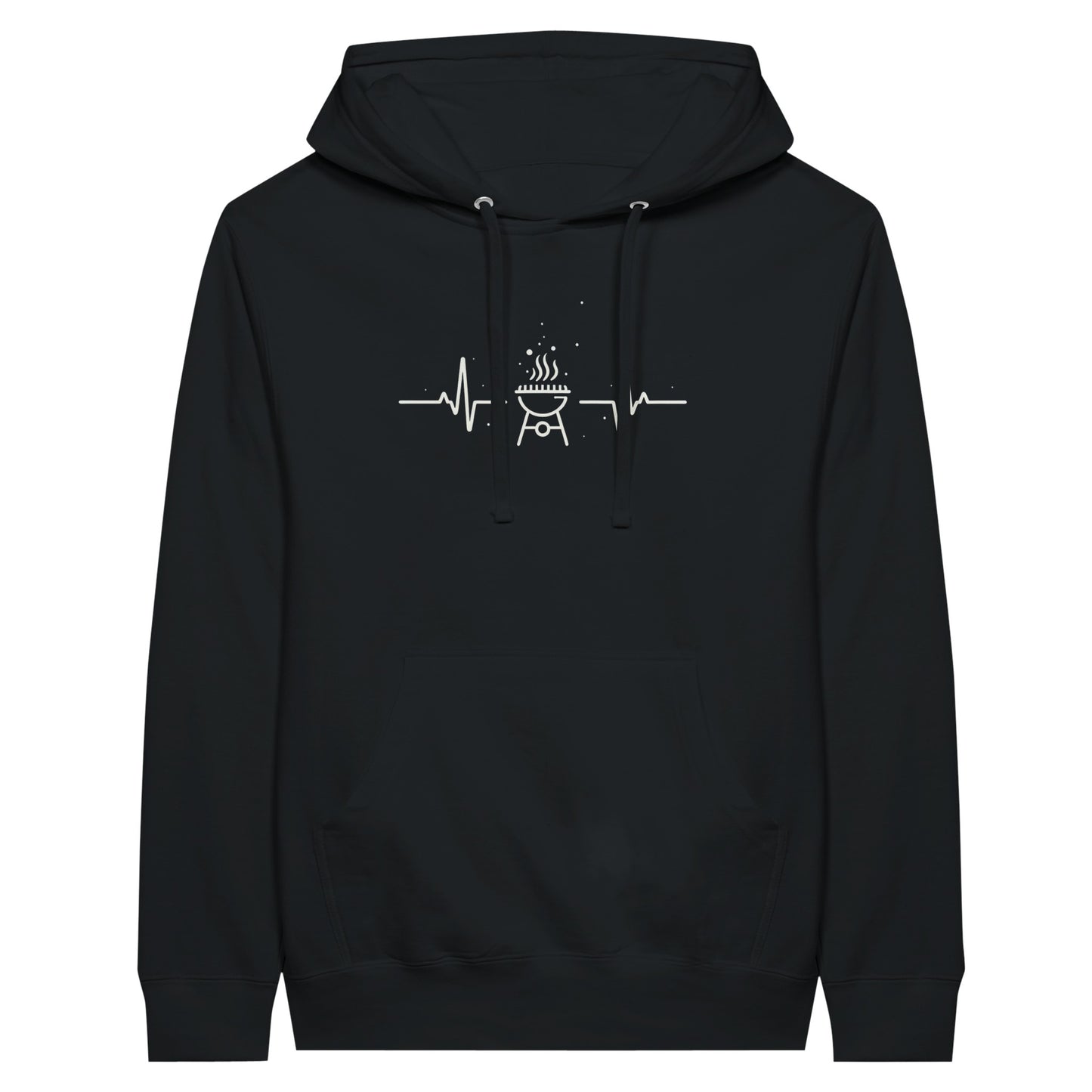 BBQ Heartbeat Premium Unisex Pullover Hoodie Alpha BBQ wear BBQ -apparel- BBQ tshirt -BBQ tee