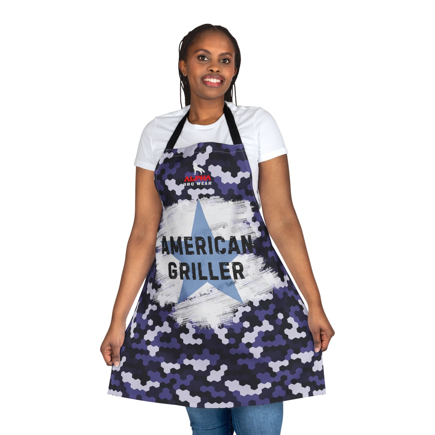 Apron, Camo American Griller Star Design