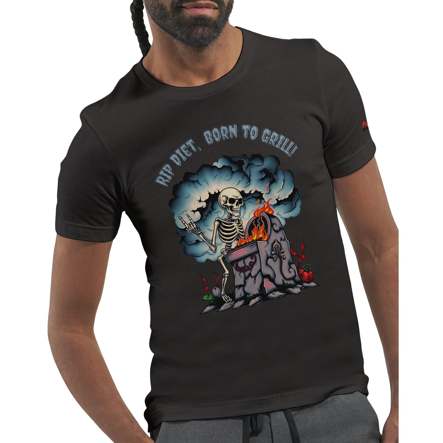 RIP Diet, Born to Grill β the ultimate BBQ T-shirt | Premium Unisex Crewneck T-shirt Alpha BBQ wear BBQ -apparel- BBQ tshirt -BBQ tee