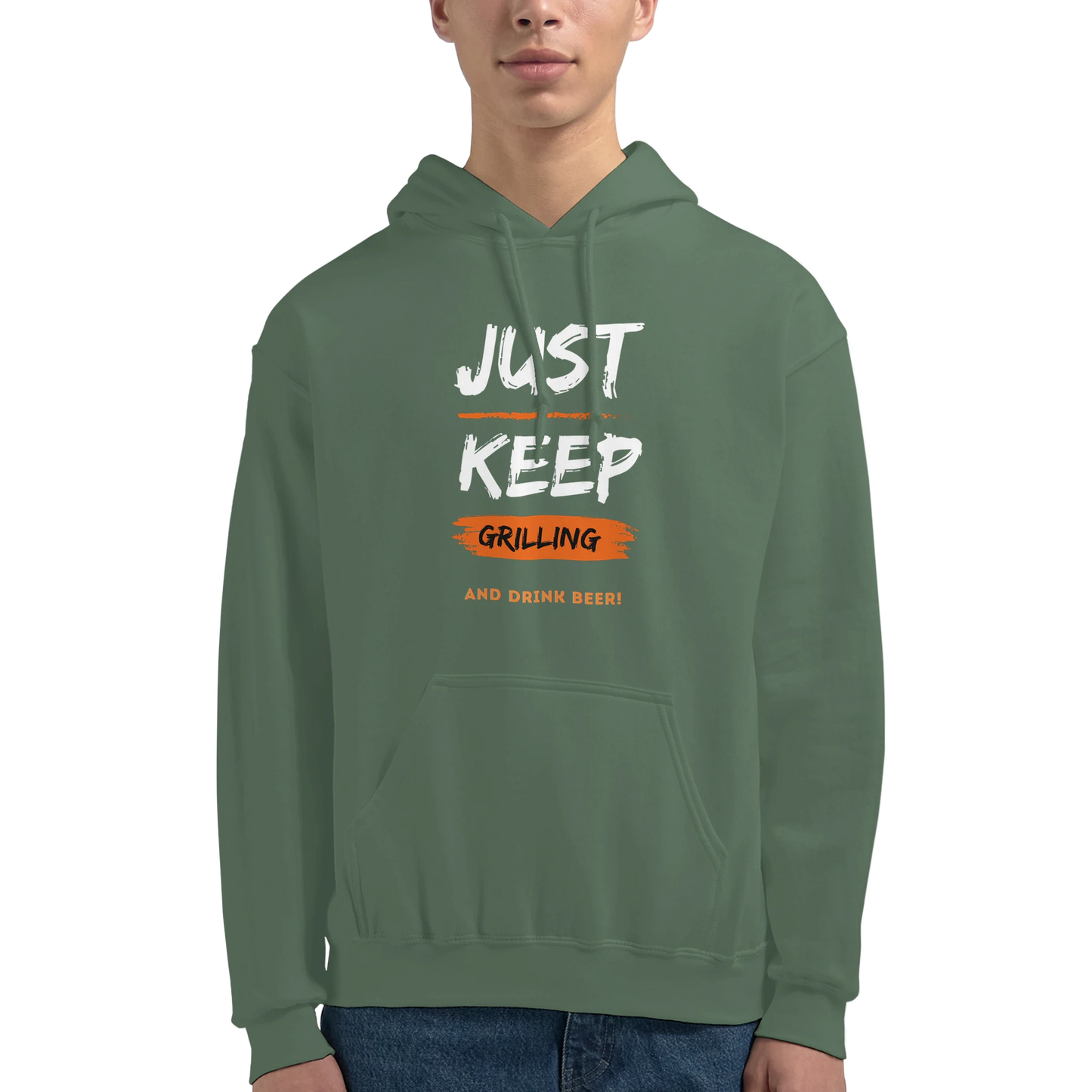 Just keep grilling Classic Unisex Pullover Hoodie Alpha BBQ wear BBQ -apparel- BBQ tshirt -BBQ tee