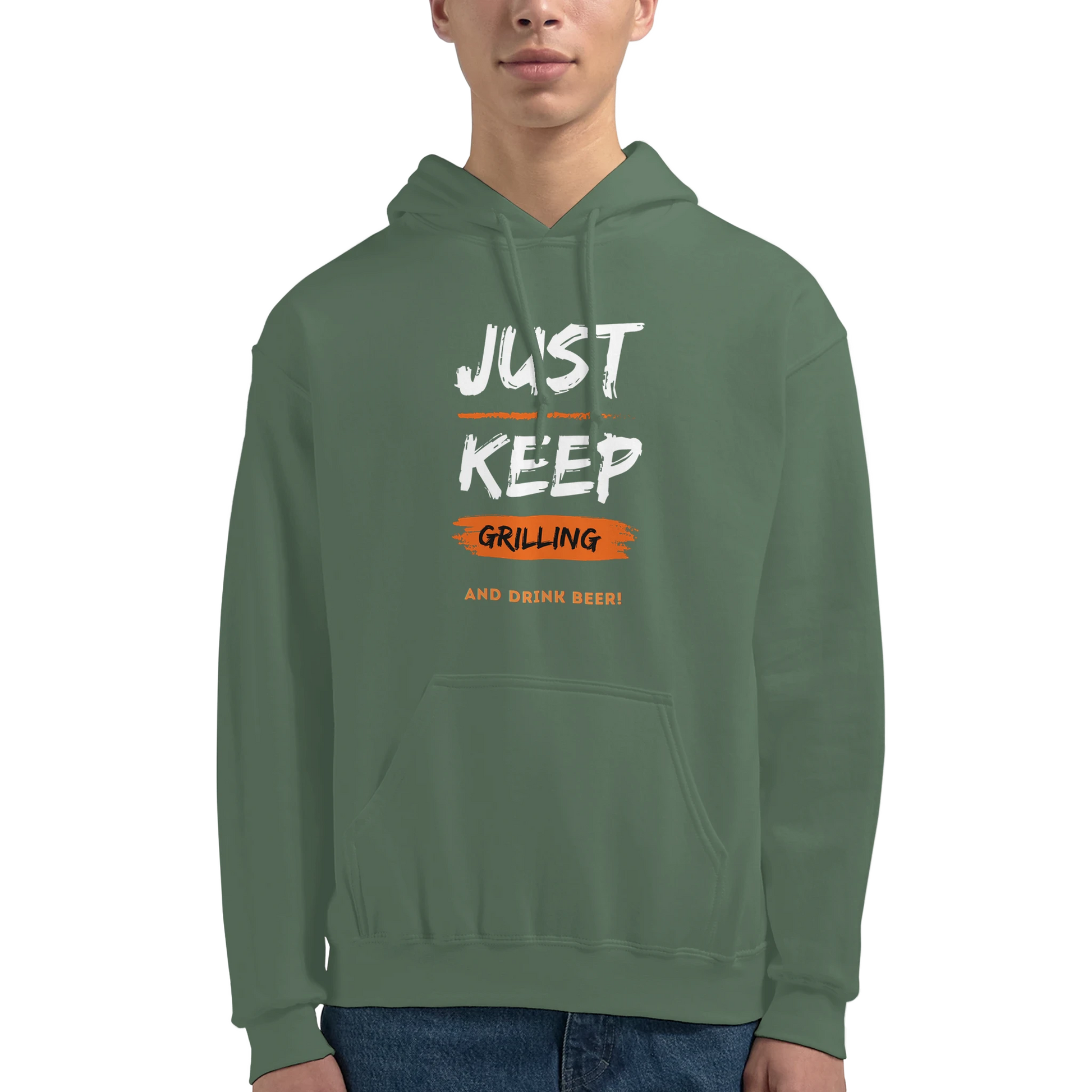 Just keep grilling Classic Unisex Pullover Hoodie Alpha BBQ wear BBQ -apparel- BBQ tshirt -BBQ tee