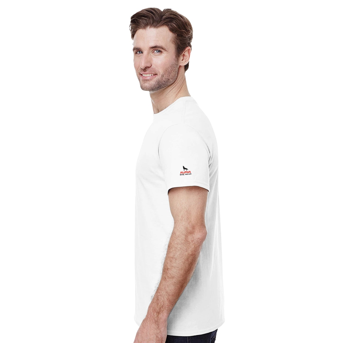 Feast or face the fish Heavyweight Unisex Crewneck T-shirt Alpha BBQ wear BBQ -apparel- BBQ tshirt -BBQ tee