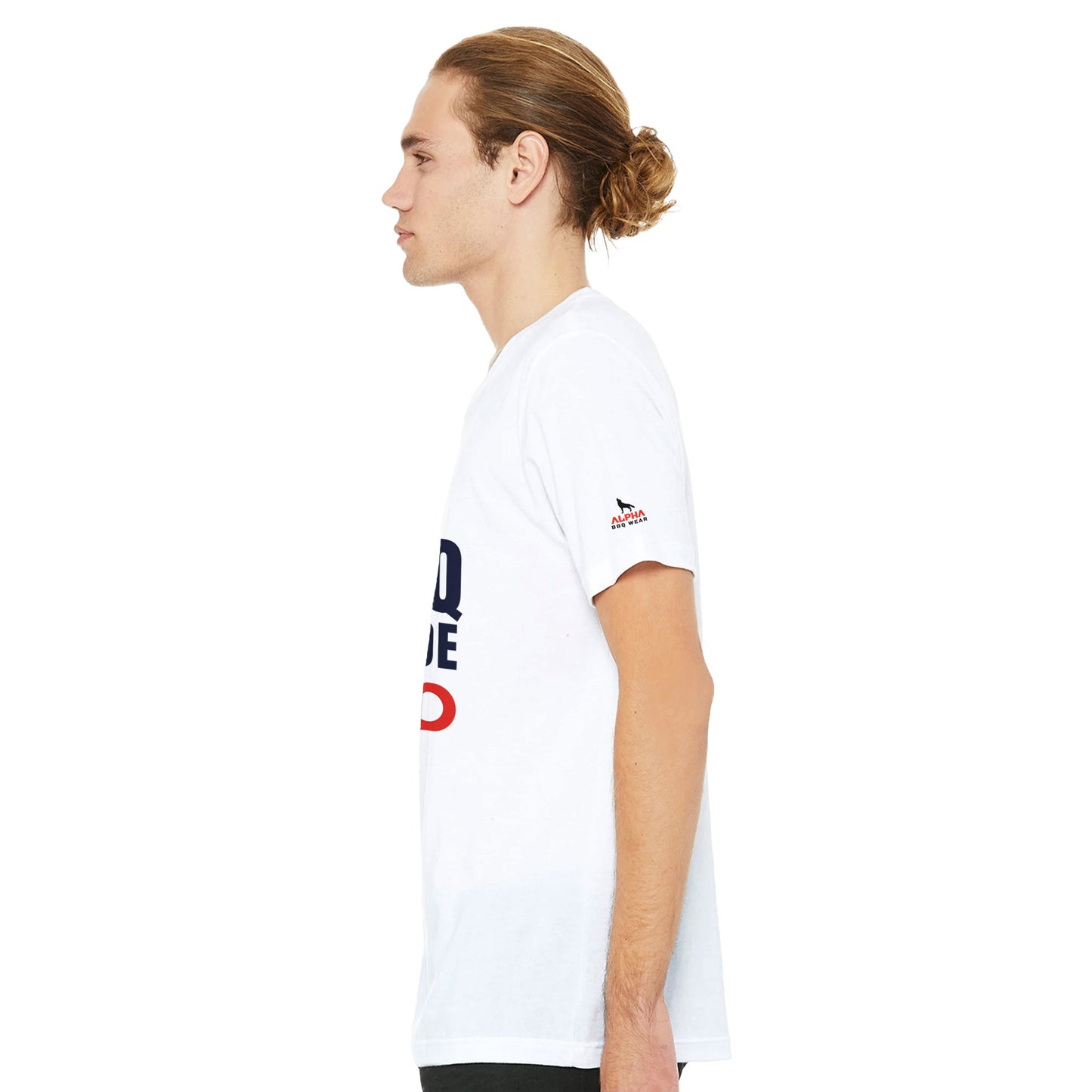 BBQ MODE ON Premium Unisex Crewneck T-shirt Alpha BBQ wear BBQ -apparel- BBQ tshirt -BBQ tee