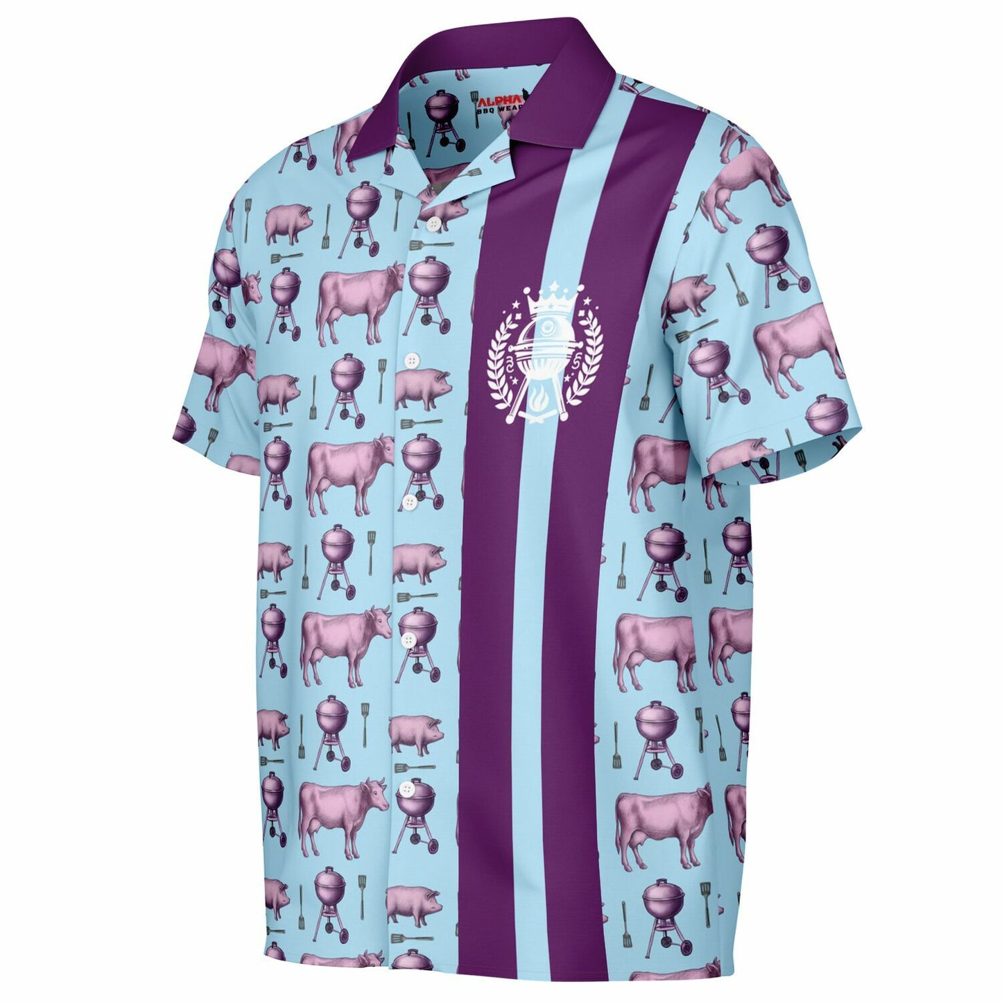 Cow, Pig & Grill Edition Hawaiian BBQ Shirt