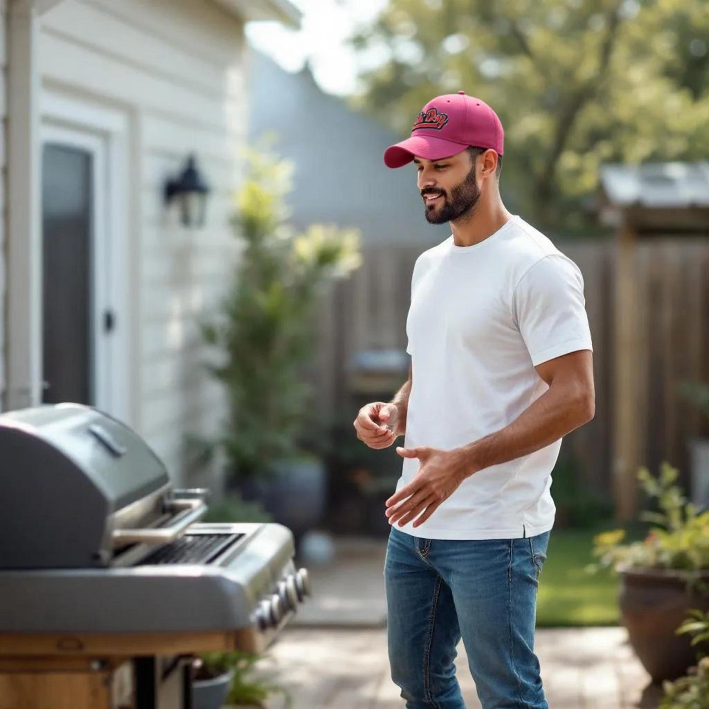 “Hot Dog” Embroidered Retro Trucker Cap Alpha BBQ wear BBQ -apparel- BBQ tshirt -BBQ tee