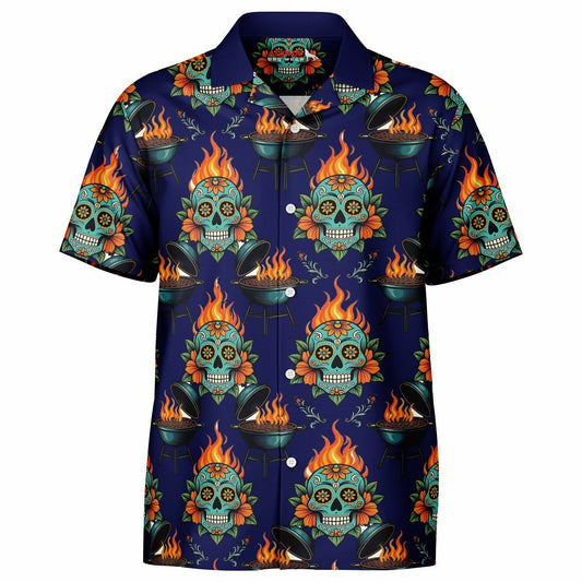 BBQ & Skulls Hawaiian   Shirt