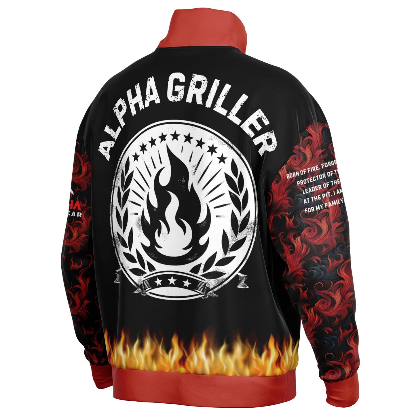 Alpha Griller Premium Hoodie Heavyweight Oversized Quarter Zip Sweatshirt