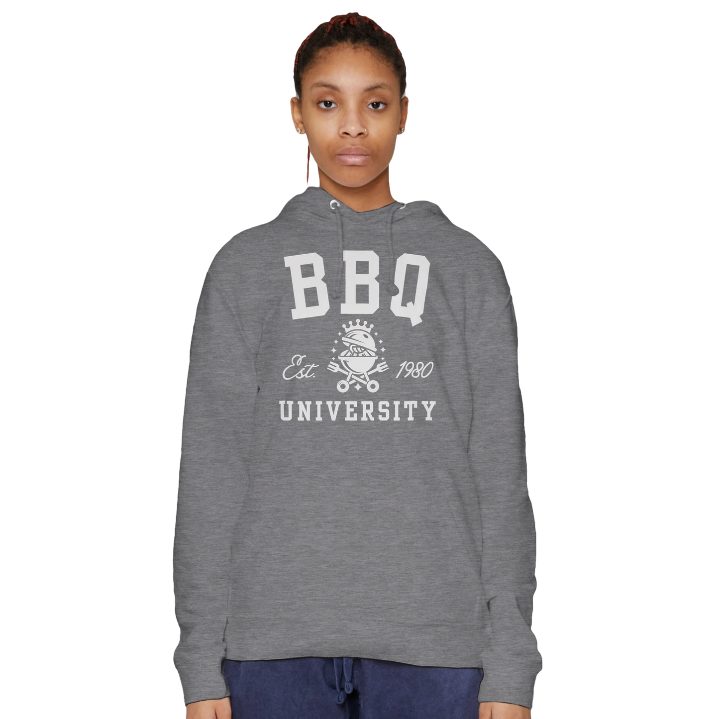 BBQ University Premium Unisex Pullover Hoodie Alpha BBQ wear BBQ -apparel- BBQ tshirt -BBQ tee