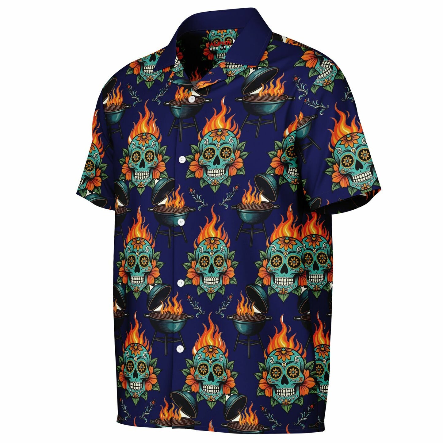 BBQ & Skulls Hawaiian   Shirt