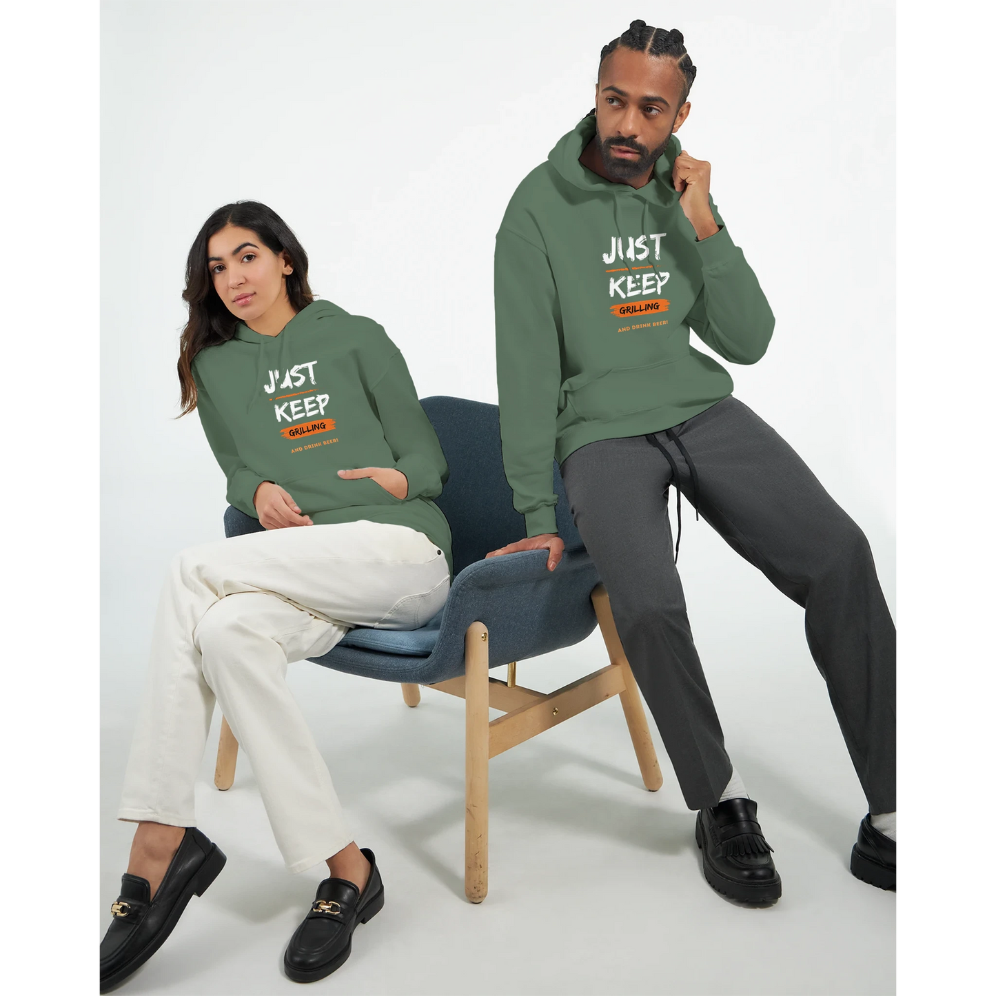 Just keep grilling Classic Unisex Pullover Hoodie Alpha BBQ wear BBQ -apparel- BBQ tshirt -BBQ tee