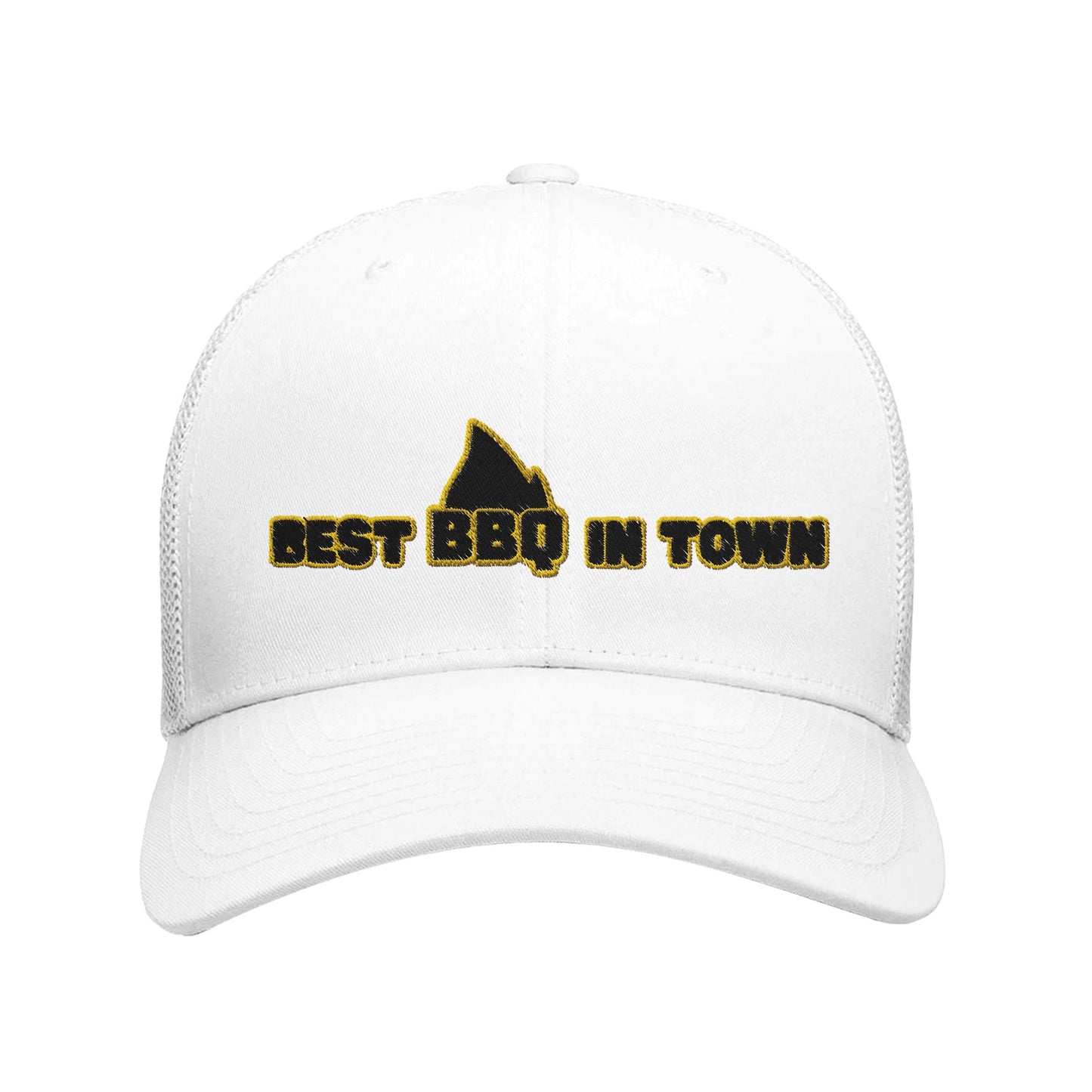 Best BBQ in Town Retro Trucker Cap white white Alpha BBQ wear BBQ -apparel- BBQ tshirt -BBQ tee