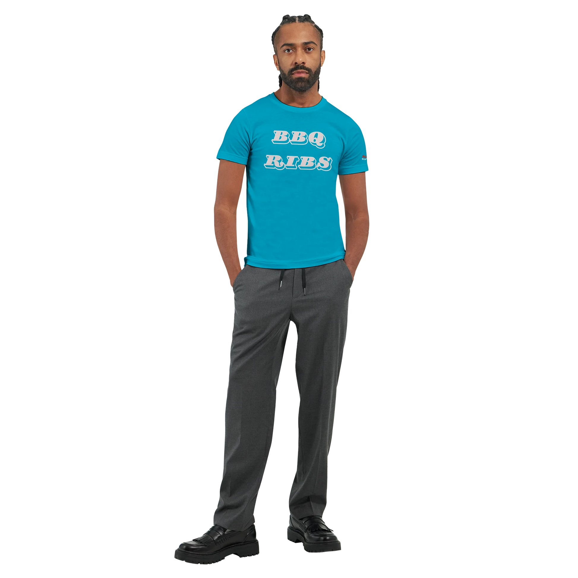 BBQ RIBS Custom BBQ tee Premium Unisex Crewneck tshirt Alpha BBQ wear BBQ -apparel- BBQ tshirt -BBQ tee