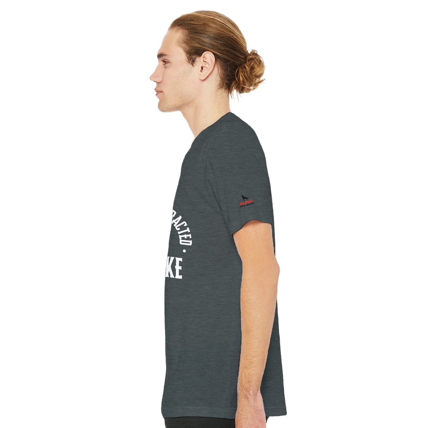 Easily Distracted by Smoke Premium Unisex Crewneck T-shirt Alpha BBQ wear BBQ -apparel- BBQ tshirt -BBQ tee