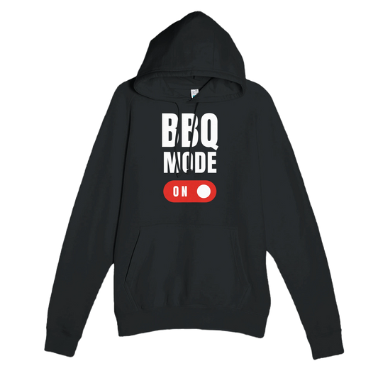 BBQ Mode On Premium Unisex Pullover Hoodie Black Alpha BBQ wear BBQ -apparel- BBQ tshirt -BBQ tee