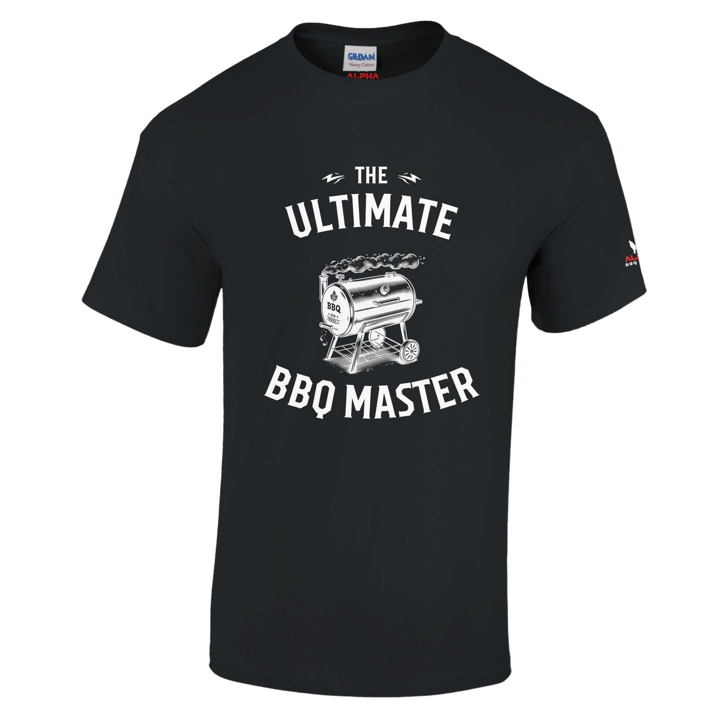 The ULTIMATE BBQ MASTER Heavyweight Unisex Crewneck T-shirt Black Alpha BBQ wear BBQ -apparel- BBQ tshirt -BBQ tee