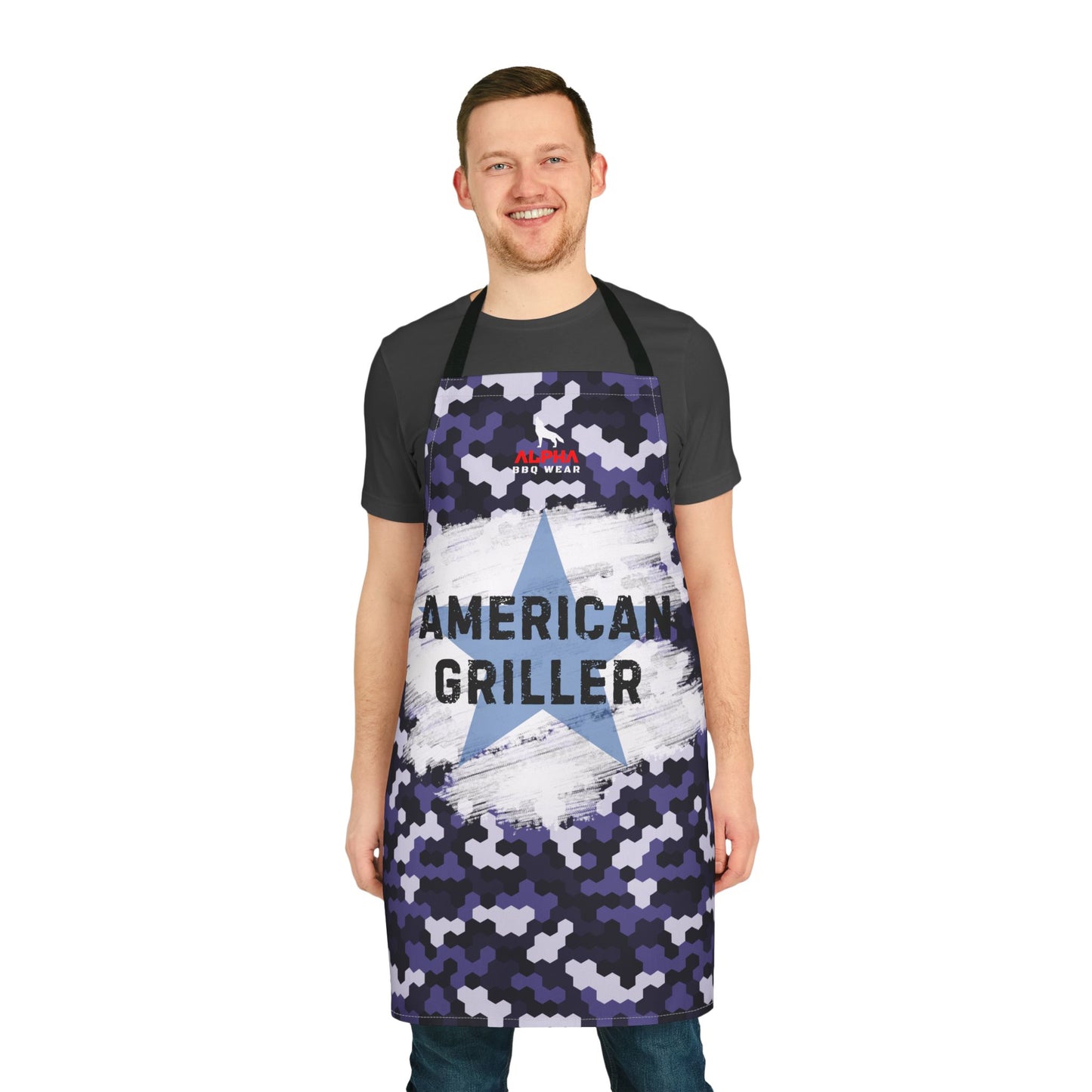 Apron, Camo American Griller Star Design