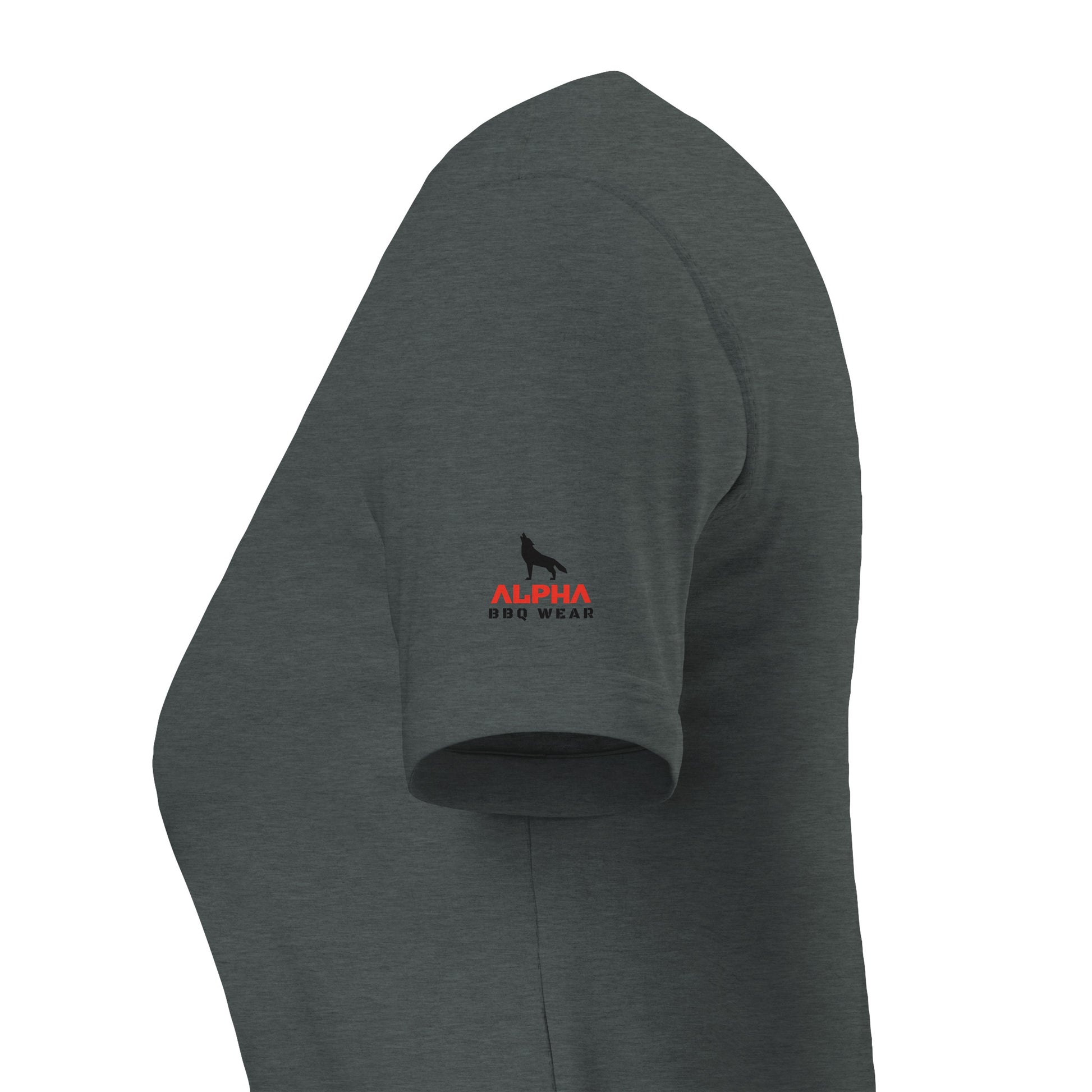Easily Distracted by Smoke Premium Womens Crewneck T-shirt Alpha BBQ wear BBQ -apparel- BBQ tshirt -BBQ tee