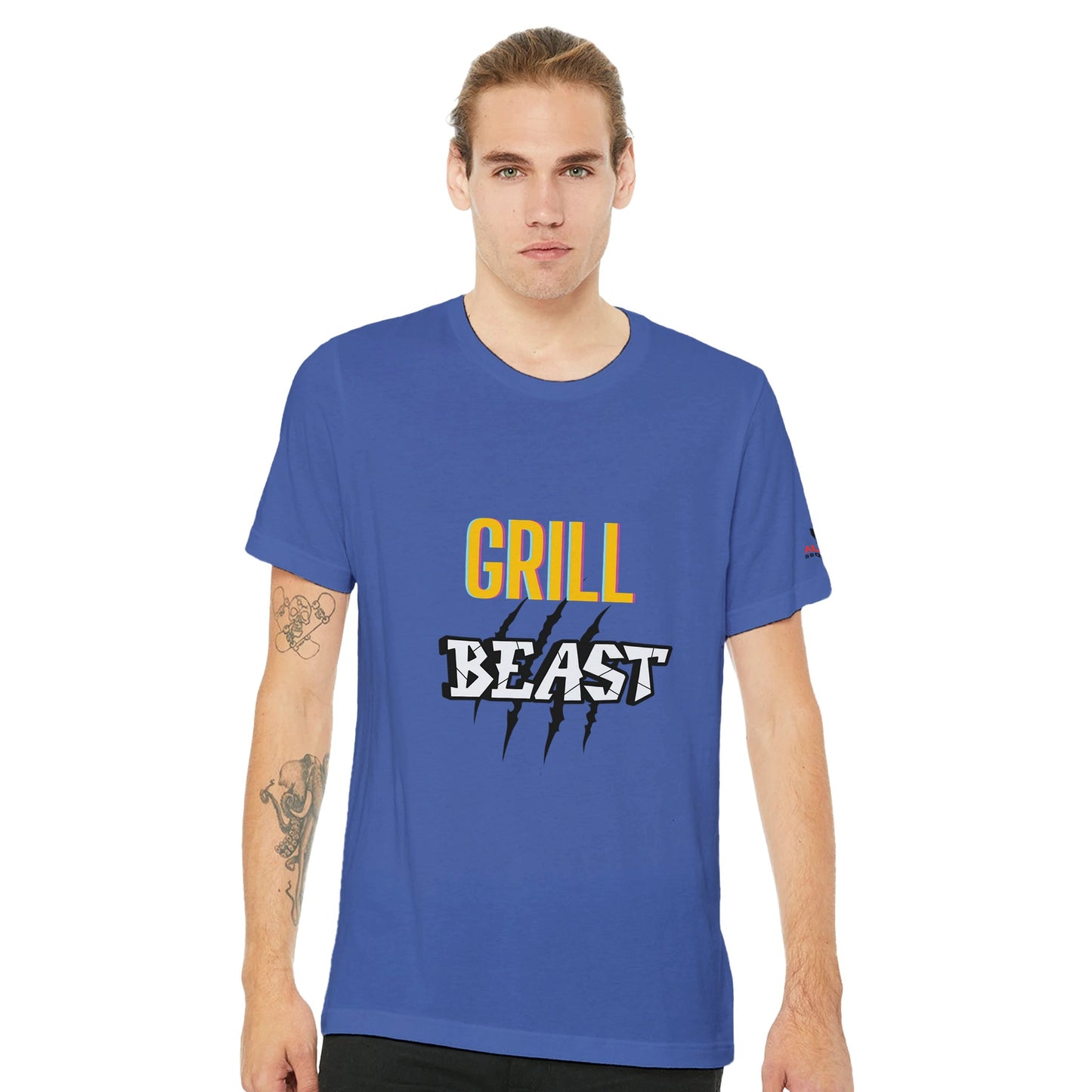 Grill beast Premium Unisex Crewneck T-shirt Alpha BBQ wear BBQ -apparel- BBQ tshirt -BBQ tee