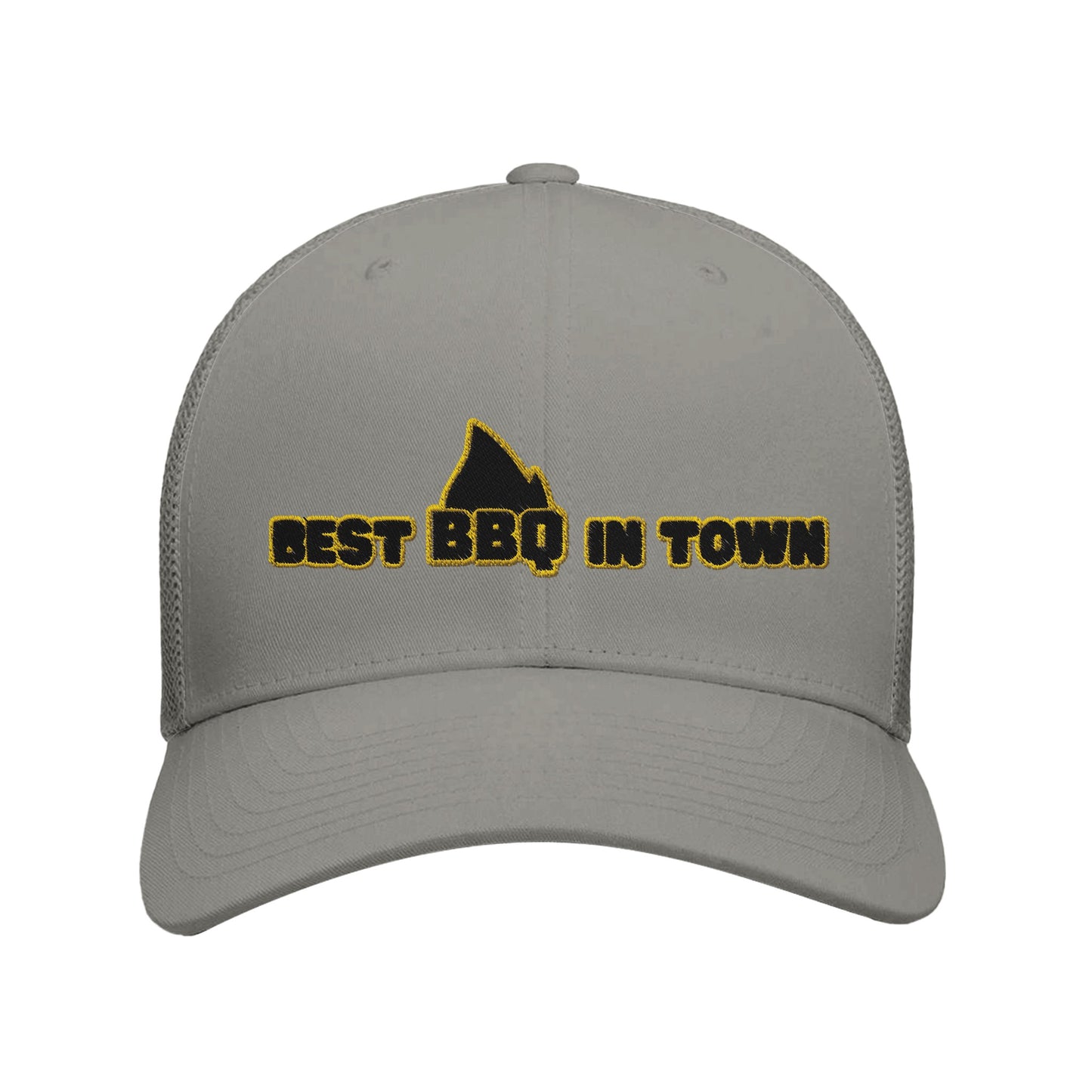 Best BBQ in Town Retro Trucker Cap silver silver Alpha BBQ wear BBQ -apparel- BBQ tshirt -BBQ tee