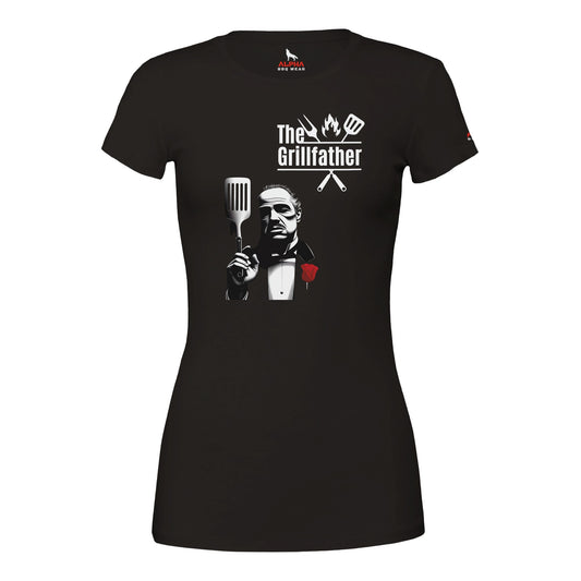 The Grillfather Premium Womens Crewneck T-shirt 2XL Alpha BBQ wear BBQ -apparel- BBQ tshirt -BBQ tee