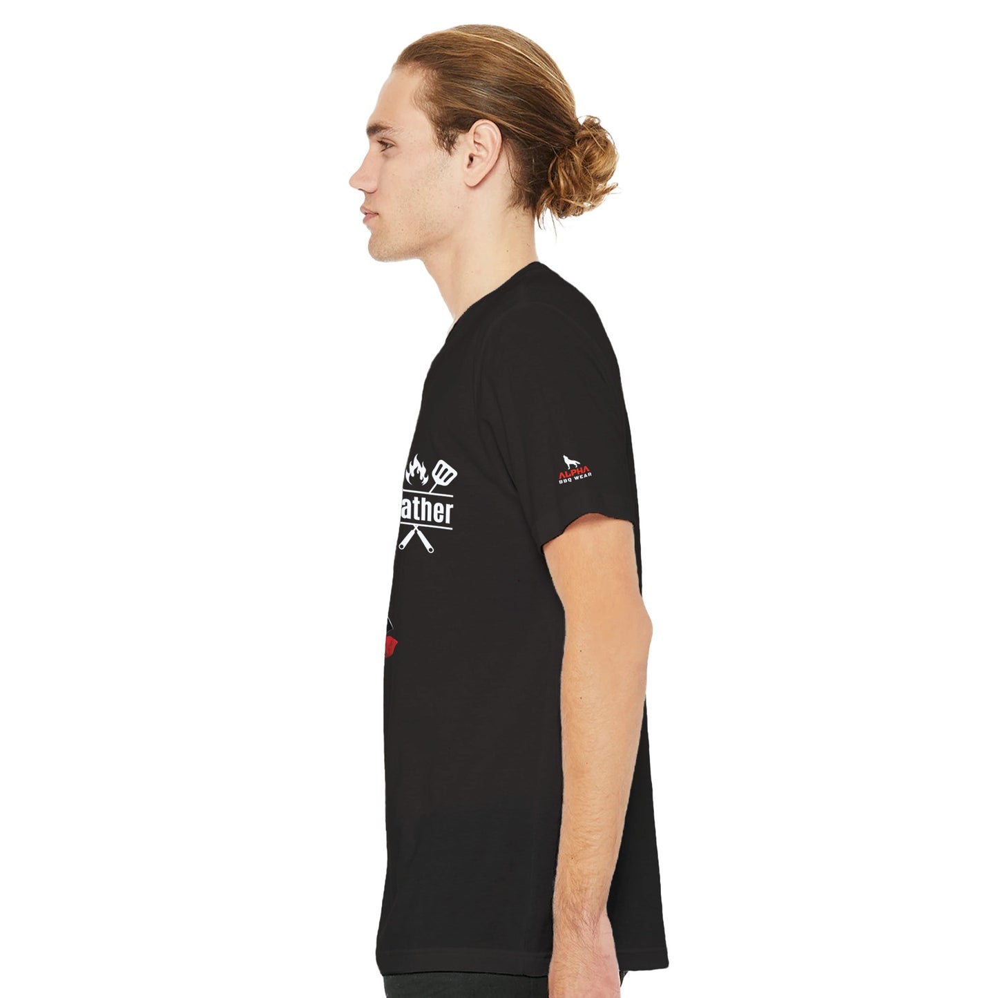The Grillfather Premium Unisex Crewneck T-shirt Alpha BBQ wear BBQ -apparel- BBQ tshirt -BBQ tee