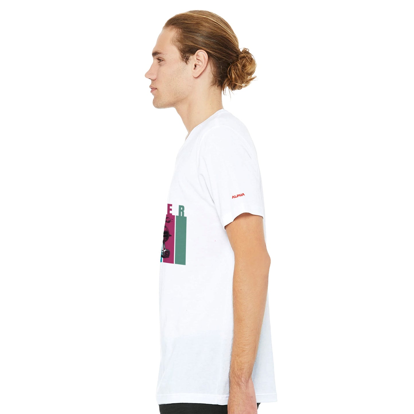 SUMMER BBQ Premium Unisex Crewneck T-shirt Alpha BBQ wear BBQ -apparel- BBQ tshirt -BBQ tee