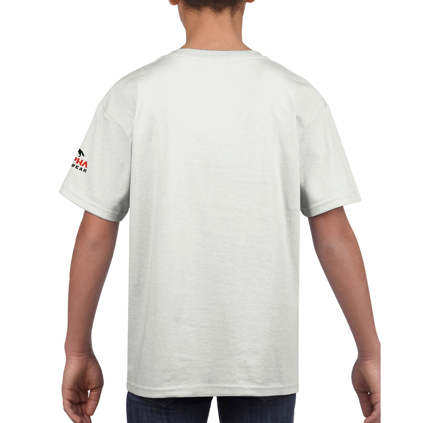BBQ Cute Ninja Classic Kids Crewneck T-shirt Alpha BBQ wear BBQ -apparel- BBQ tshirt -BBQ tee