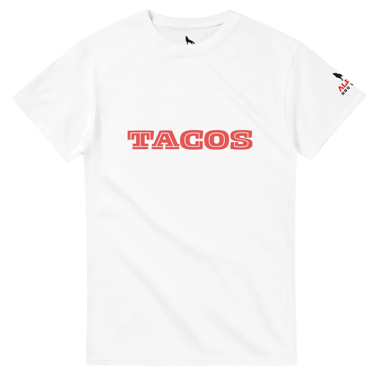 TACOS Custom BBQ T-Shirt – Bold, Simple, Delicious White Alpha BBQ wear BBQ -apparel- BBQ tshirt -BBQ tee