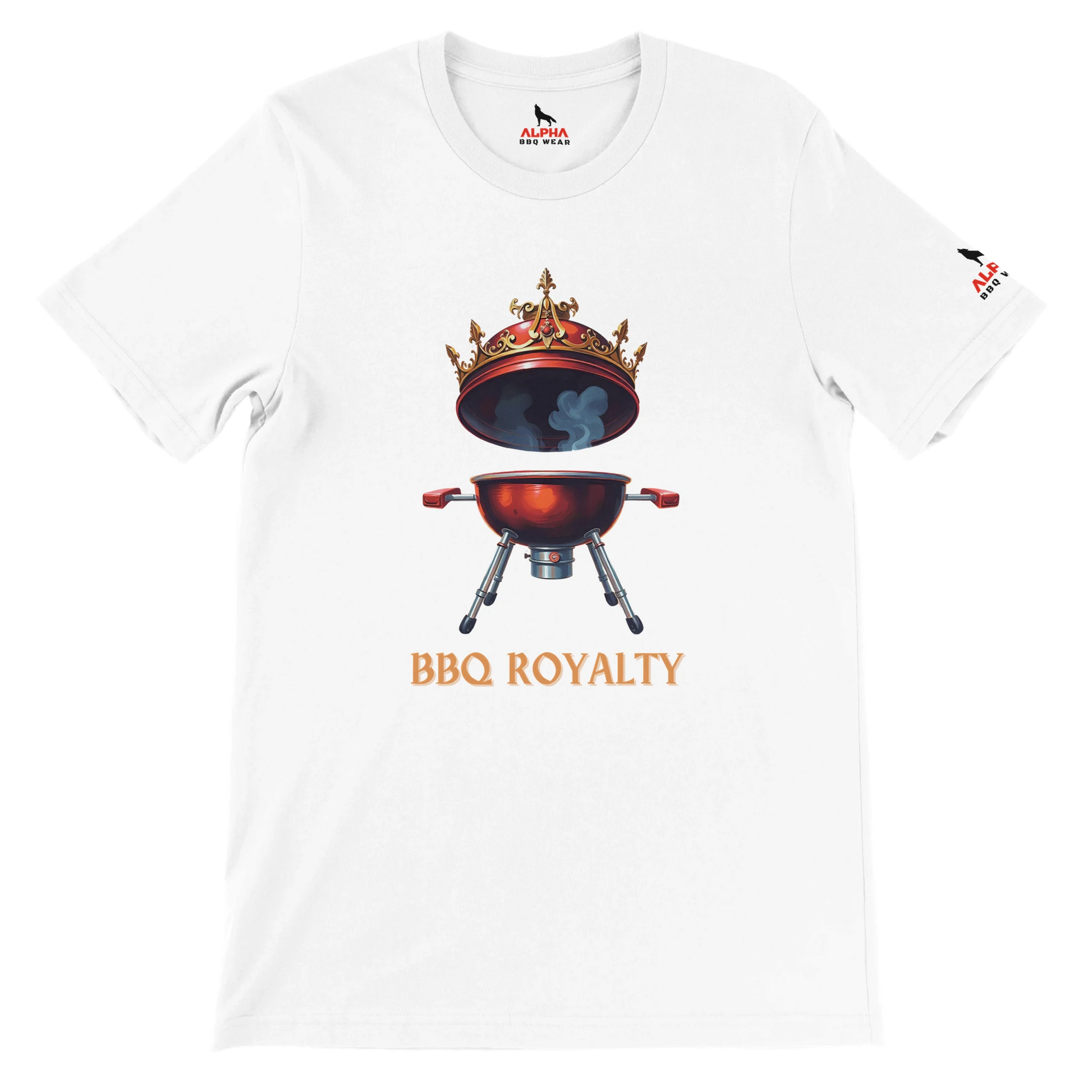 BBQ ROYALTY BBQ Premium Unisex Crewneck T-shirt Alpha BBQ wear BBQ -apparel- BBQ tshirt -BBQ tee