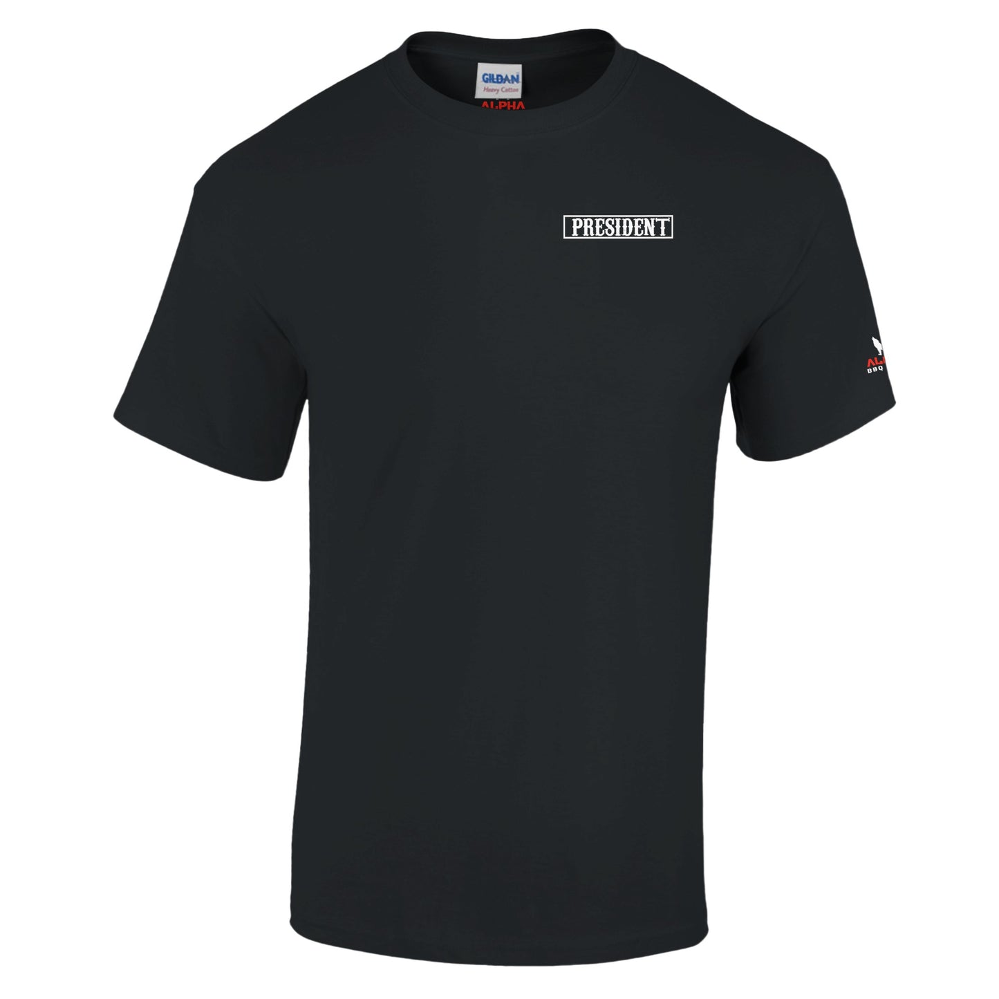 BBQ Devils Motorcycle Badge Heavyweight Unisex Crewneck T-shirt Alpha BBQ wear BBQ -apparel- BBQ tshirt -BBQ tee