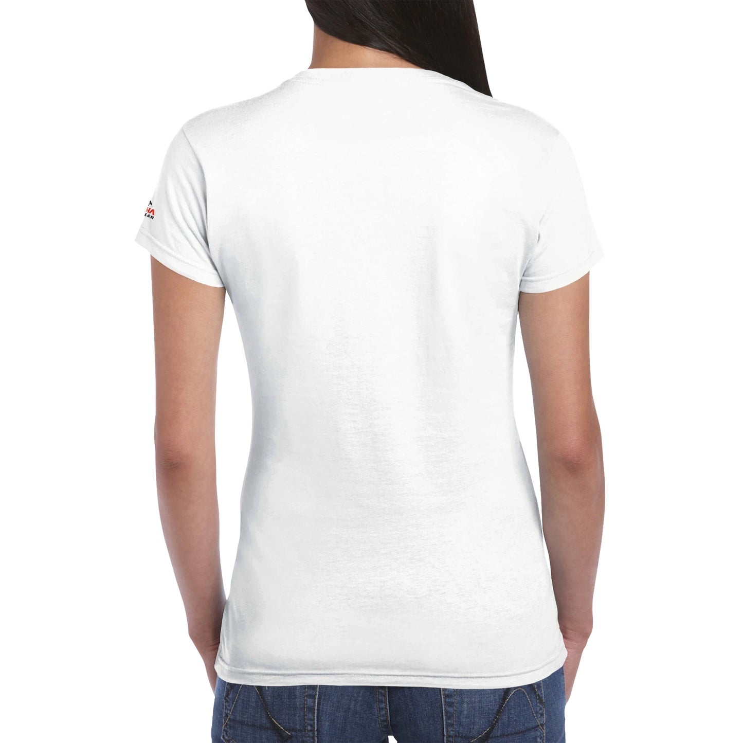 Just BBQ Classic Womens Crewneck T-shirt Alpha BBQ wear BBQ -apparel- BBQ tshirt -BBQ tee