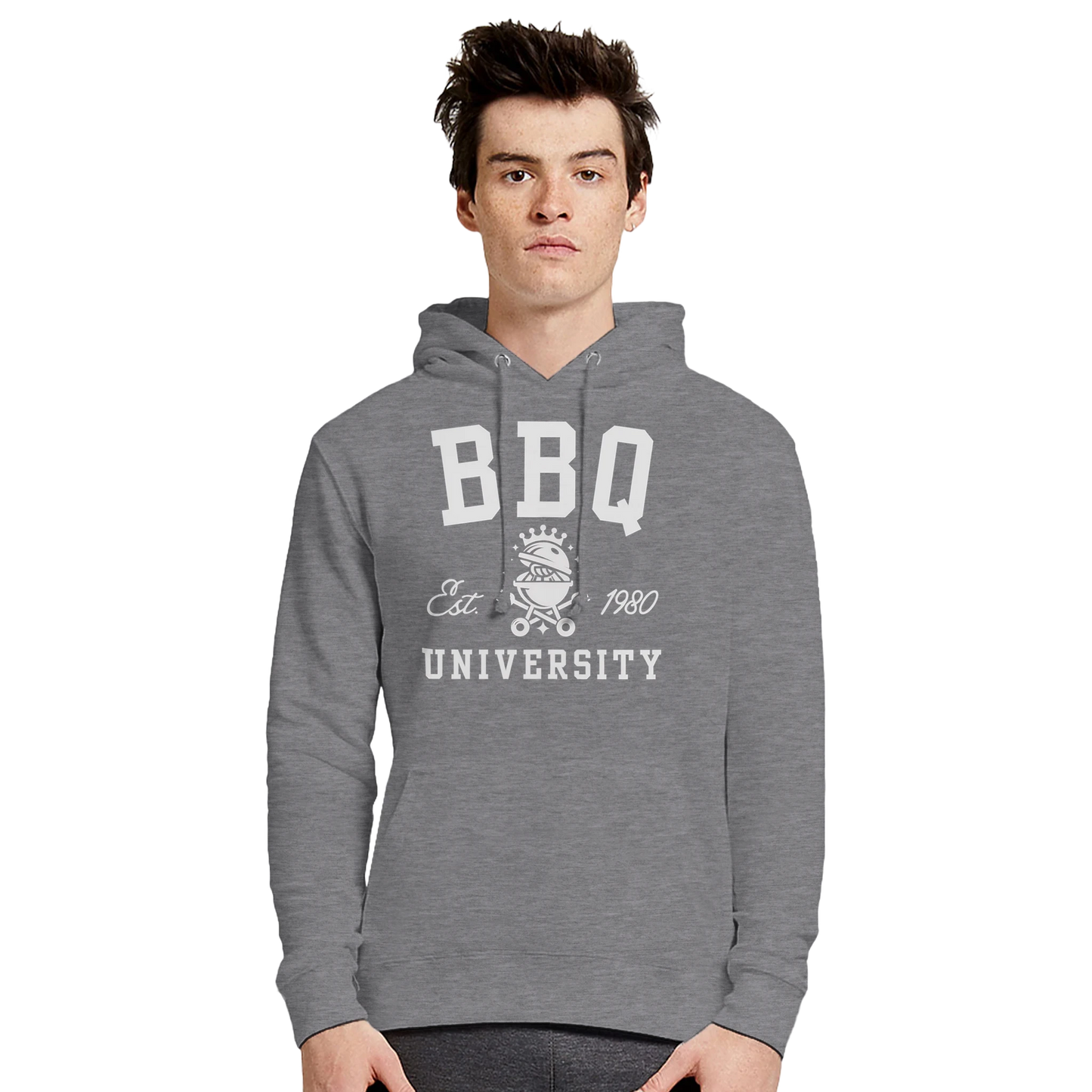 BBQ University Premium Unisex Pullover Hoodie Alpha BBQ wear BBQ -apparel- BBQ tshirt -BBQ tee