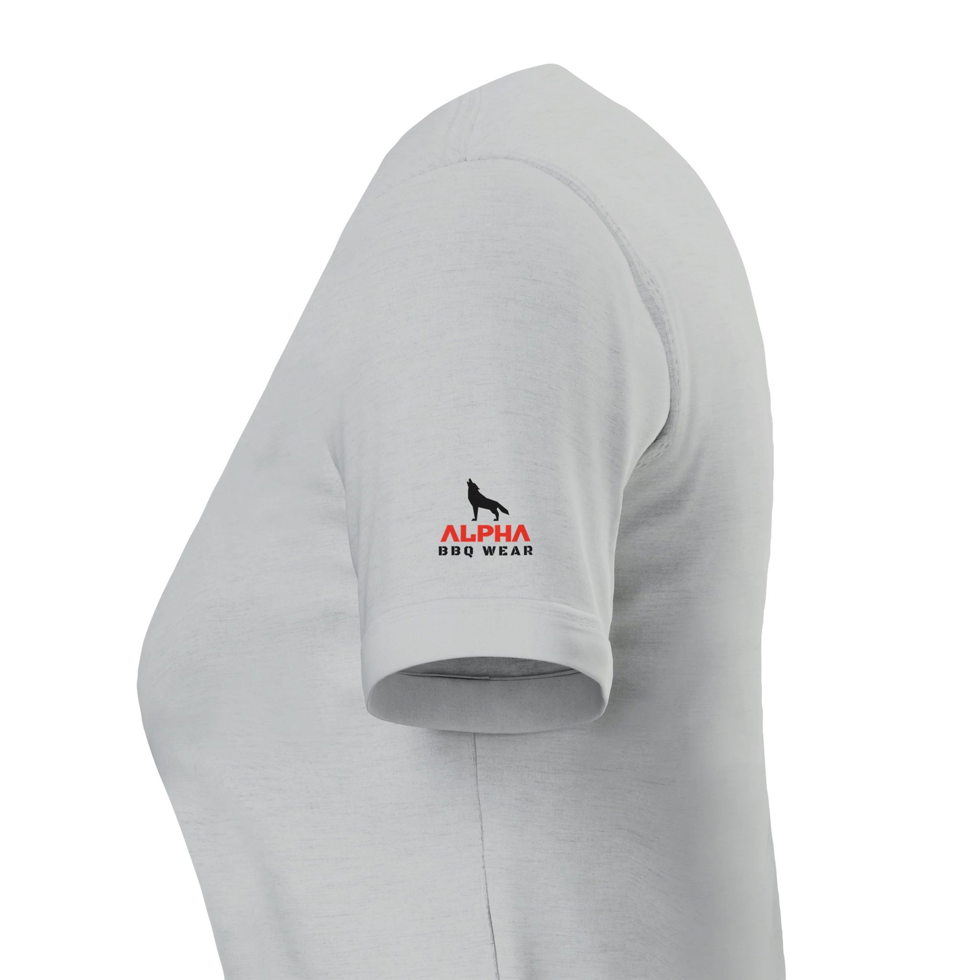 Easily Distracted by Smoke Premium Womens Crewneck T-shirt Alpha BBQ wear BBQ -apparel- BBQ tshirt -BBQ tee