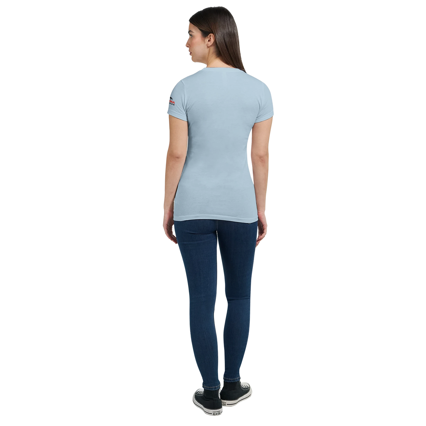 The Tailgate Club BBQ Premium Womens Crewneck T-shirt Alpha BBQ wear BBQ -apparel- BBQ tshirt -BBQ tee