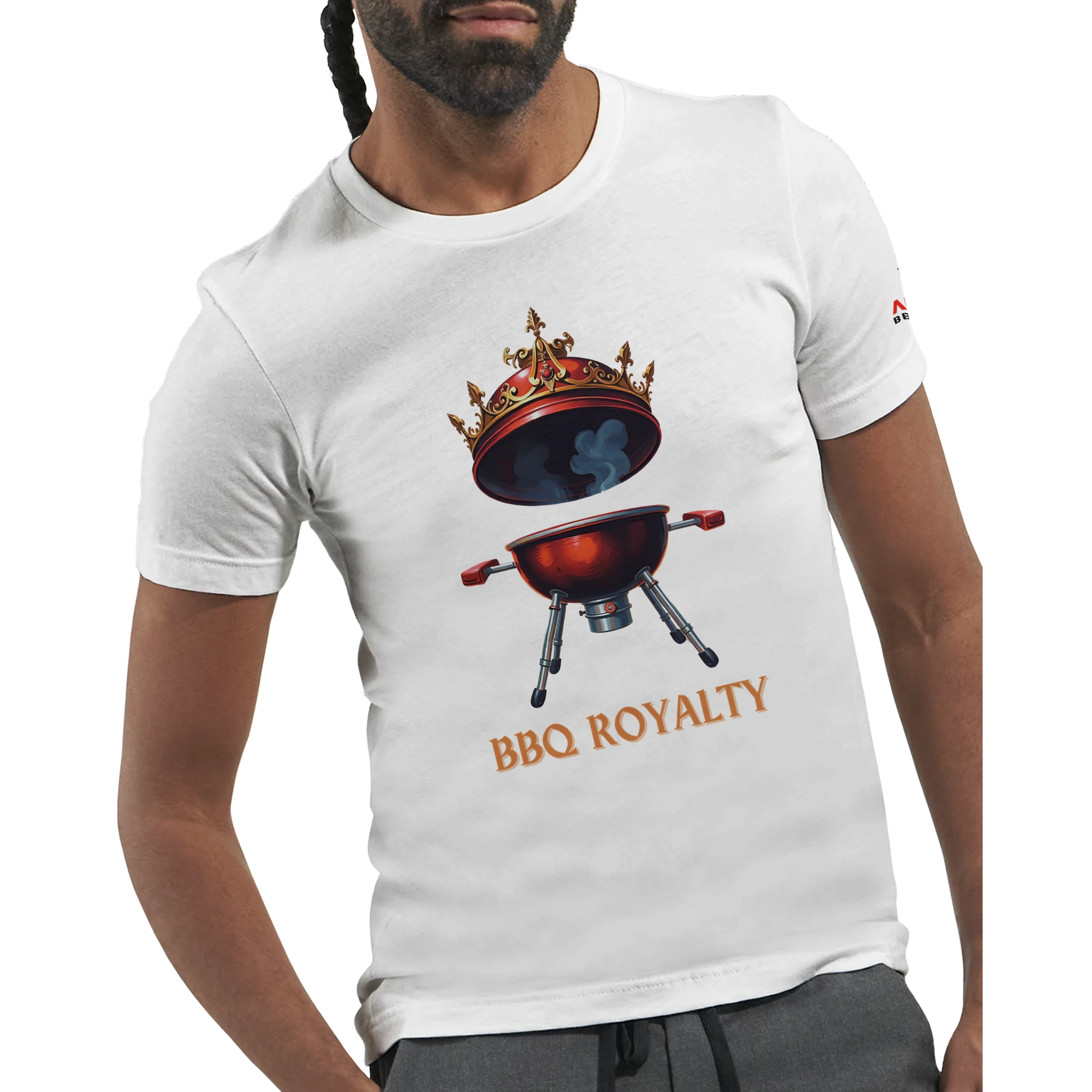 BBQ ROYALTY BBQ Premium Unisex Crewneck T-shirt Alpha BBQ wear BBQ -apparel- BBQ tshirt -BBQ tee