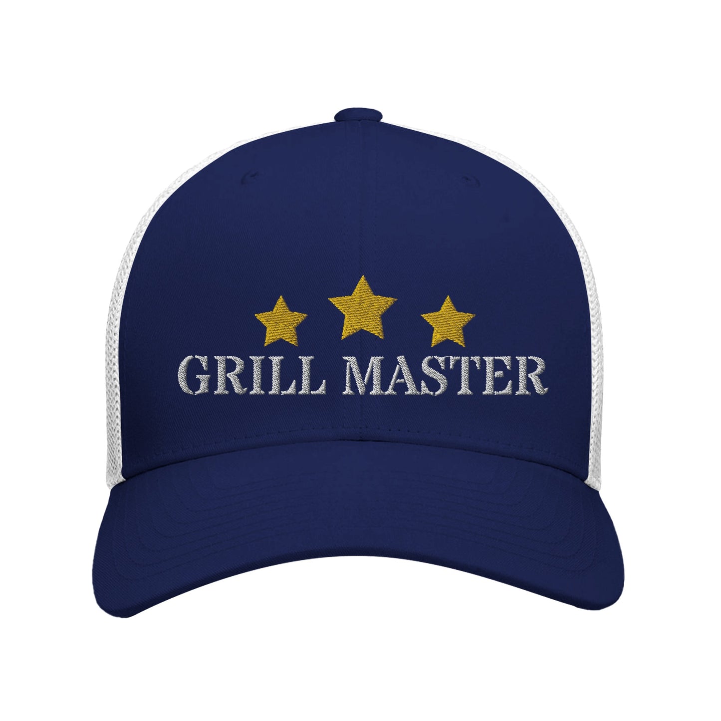 Grill Master Retro Trucker Cap navy white Alpha BBQ wear BBQ -apparel- BBQ tshirt -BBQ tee