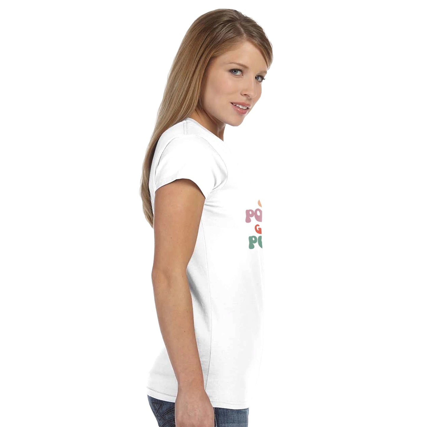 Girl Power Grill Power Classic Womens Crewneck T-shirt Alpha BBQ wear BBQ -apparel- BBQ tshirt -BBQ tee