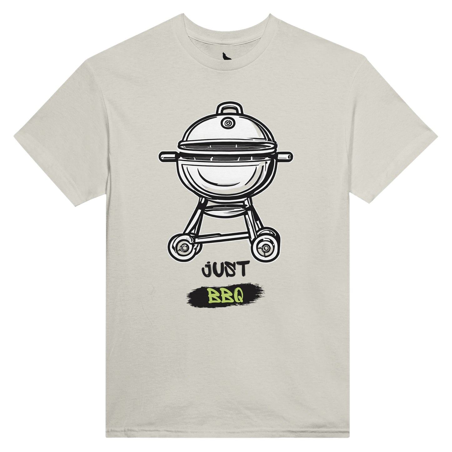 Just BBQ Heavyweight Unisex Crewneck T-shirt Ash Alpha BBQ wear BBQ -apparel- BBQ tshirt -BBQ tee