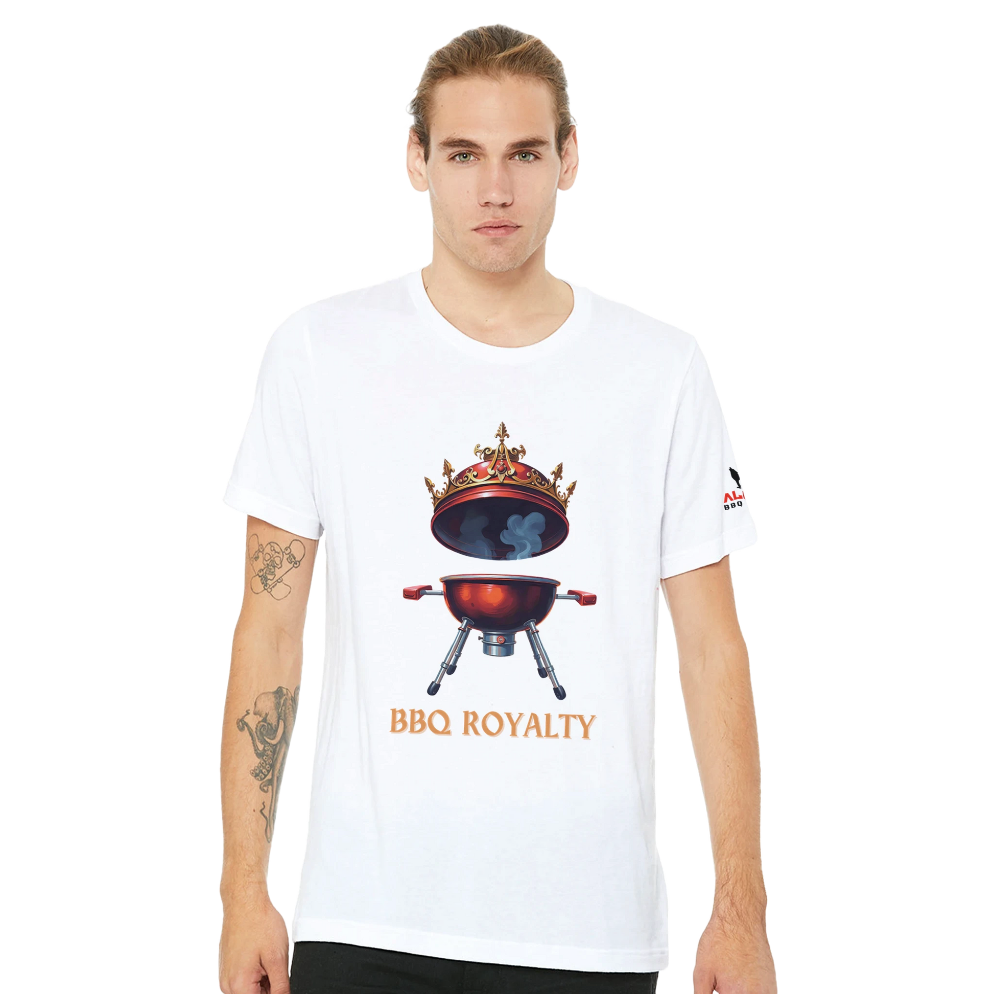 BBQ ROYALTY BBQ Premium Unisex Crewneck T-shirt Alpha BBQ wear BBQ -apparel- BBQ tshirt -BBQ tee