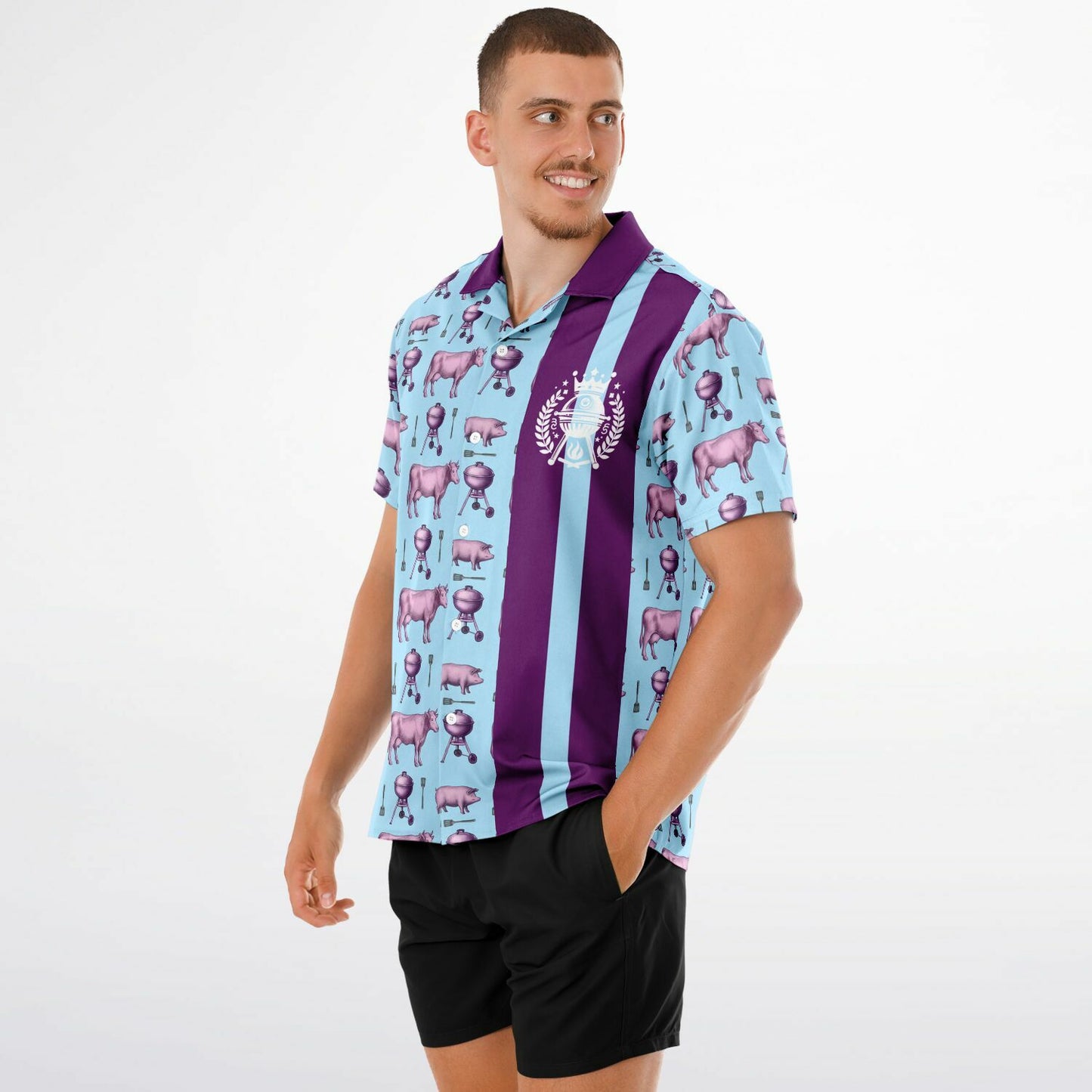 Cow, Pig & Grill Edition Hawaiian BBQ Shirt