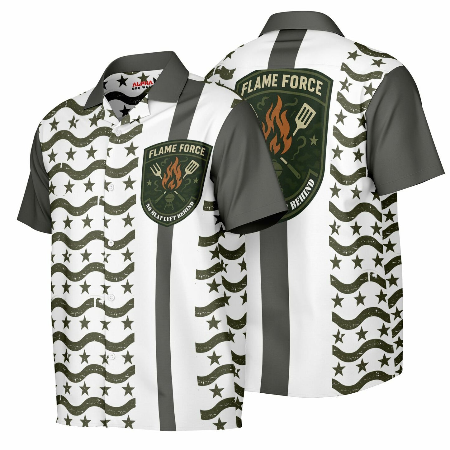 FLAME FORCE Hawaiian Spread Collar shirt