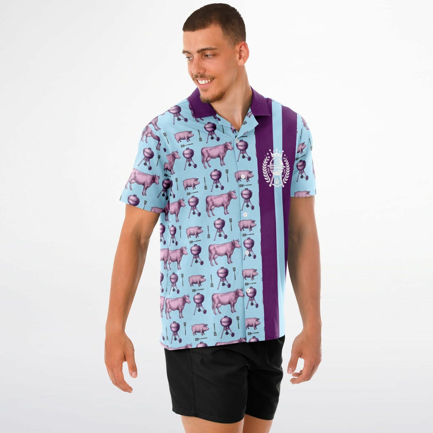 Cow, Pig & Grill Edition Hawaiian BBQ Shirt