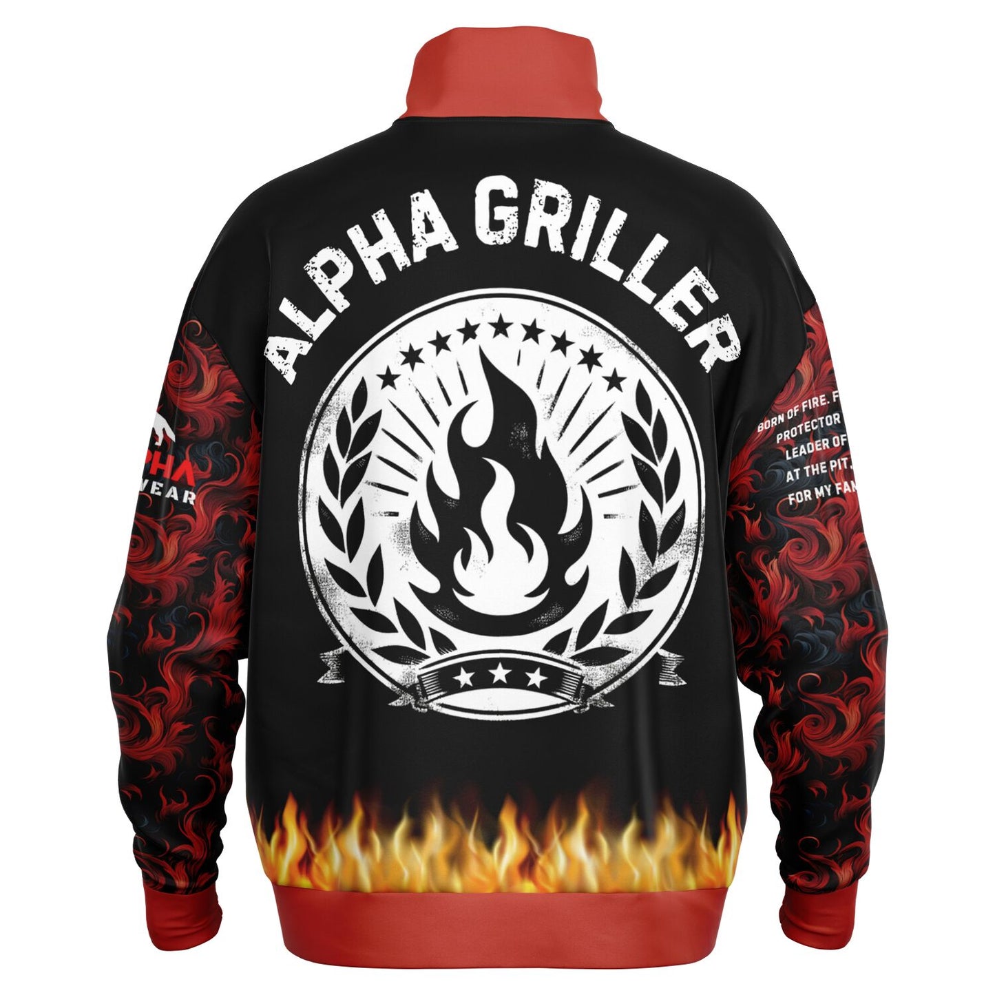 Alpha Griller Premium Hoodie Heavyweight Oversized Quarter Zip Sweatshirt