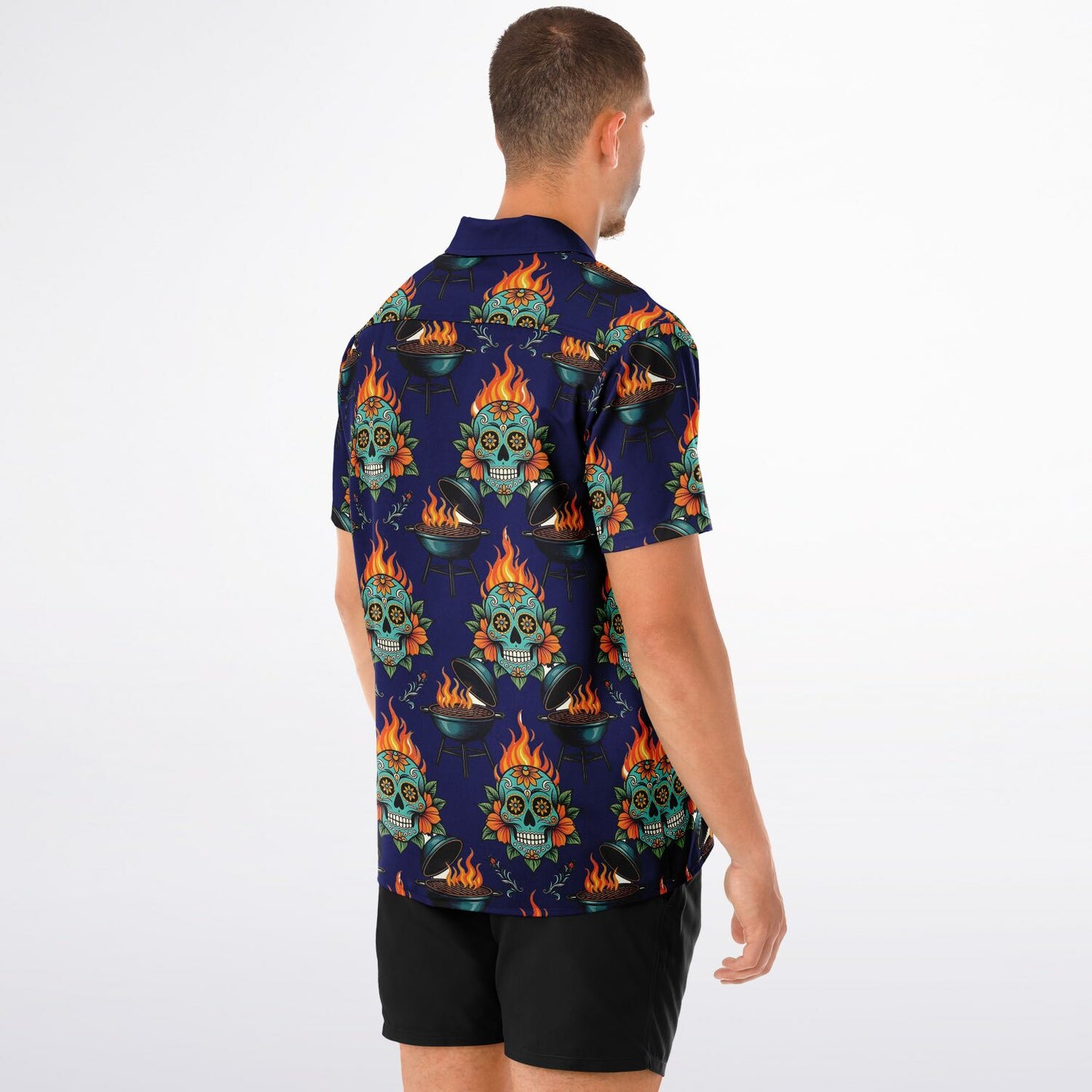 BBQ & Skulls Hawaiian   Shirt