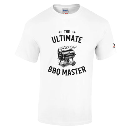 The ULTIMATE BBQ MASTER Heavyweight Unisex Crewneck T-shirt White Alpha BBQ wear BBQ -apparel- BBQ tshirt -BBQ tee
