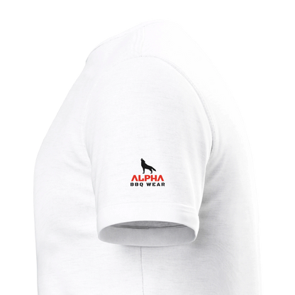 Grillzila grills, humans chill! Premium Unisex Crewneck T-shirt | Alpha BBQ wear BBQ -apparel- BBQ tshirt -BBQ tee